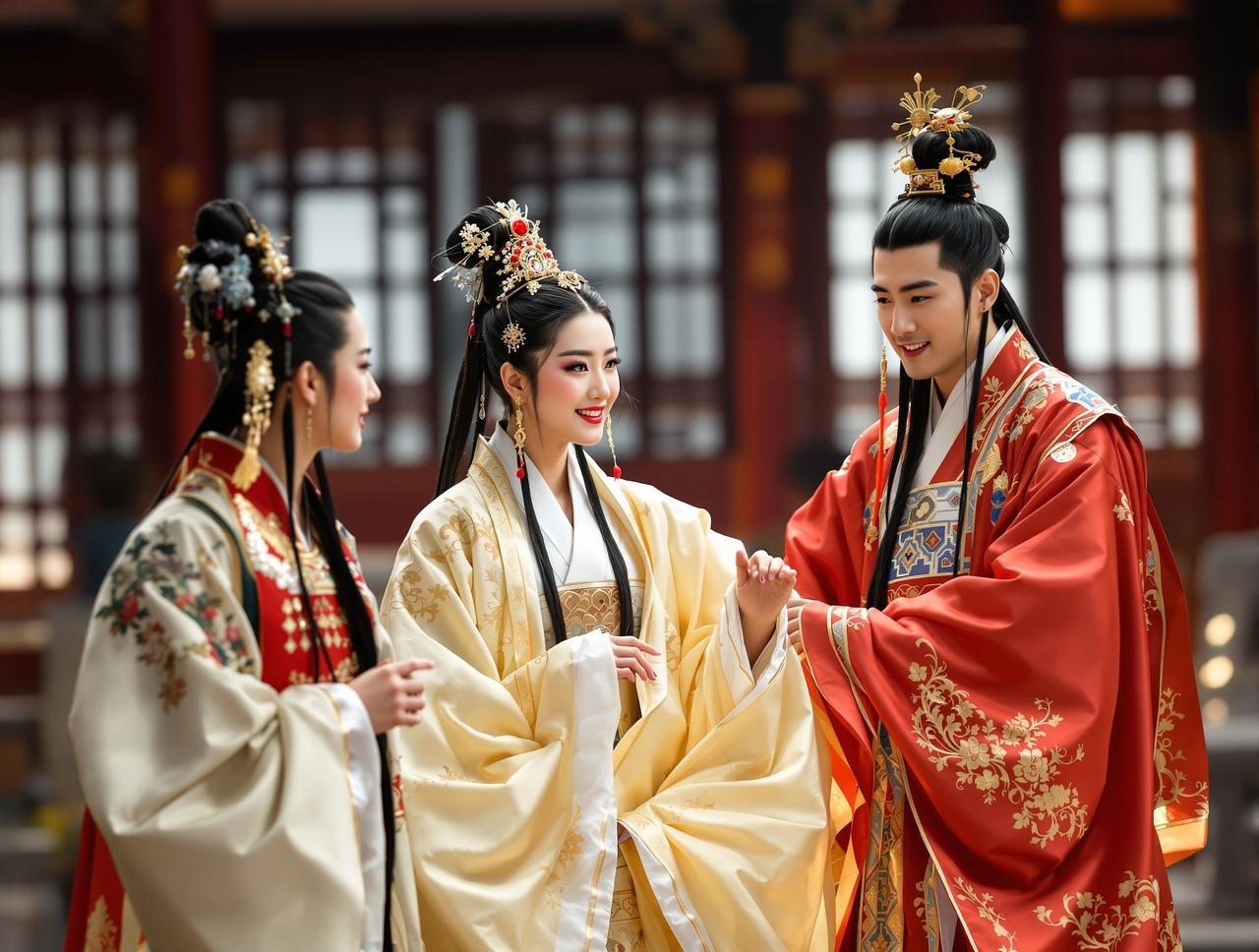 91吃瓜图集 - 某剧组路透照流出,主演古装造型惊艳全网